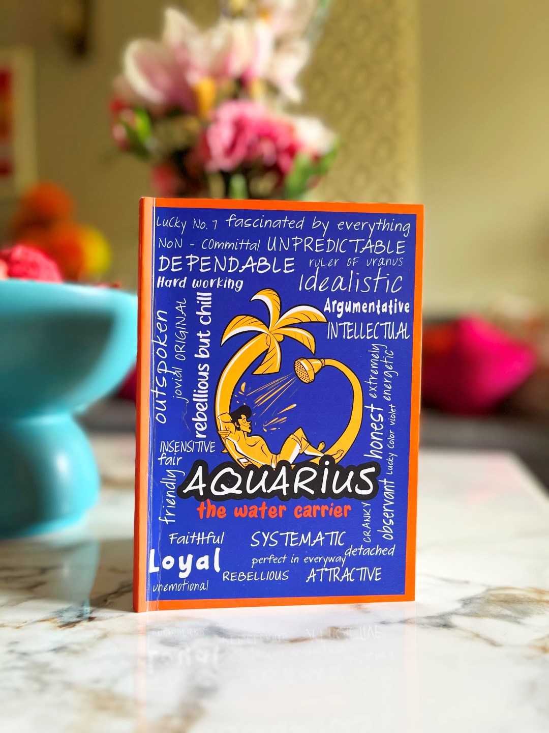 Aquarius zodiac notebook
