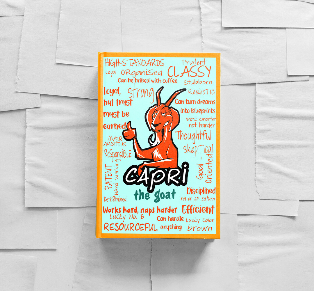 Capricorn zodiac notebook