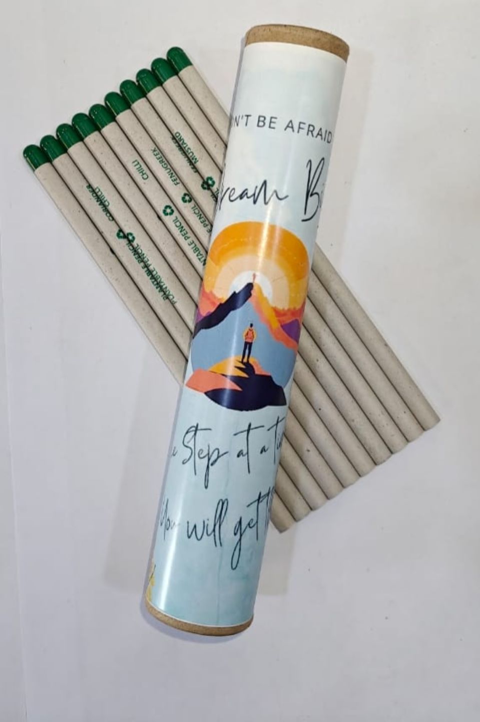 Dream Big White Paper Plantable Pencil-black Lead 