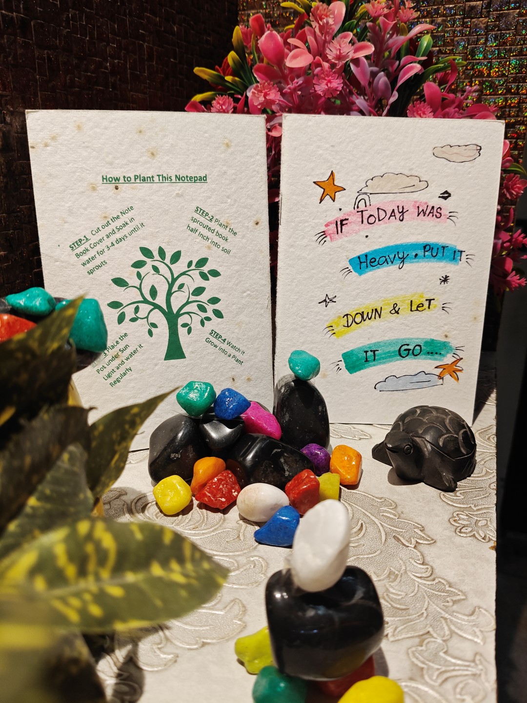 Eco-Friendly Plantable Notepad –Sky,Stars,Rainbow