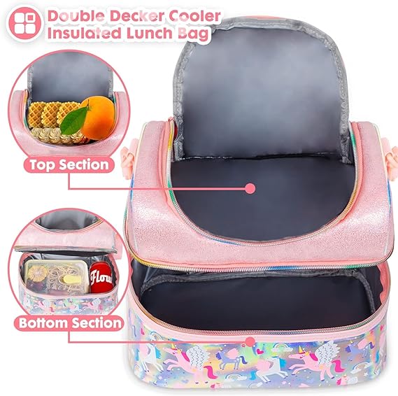 Football Lunch holder bag Adjustable Strap (Black Football)