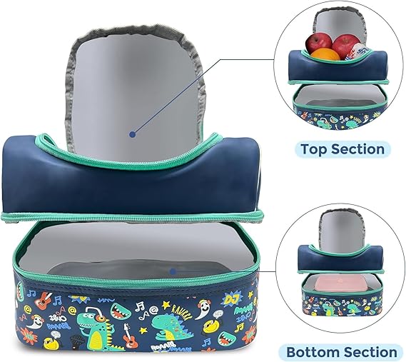 Football Lunch holder bag Adjustable Strap (Black Football)