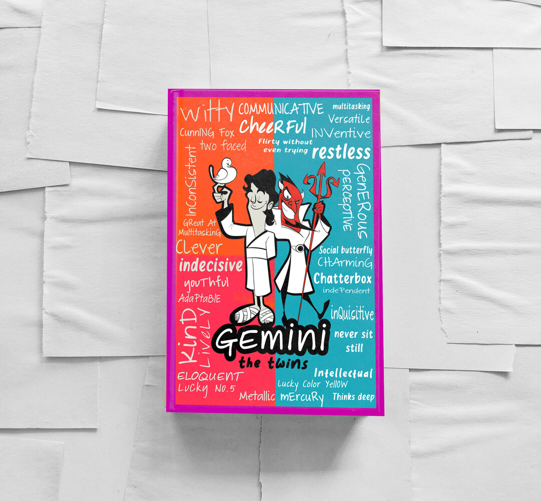 Gemini zodiac notebook