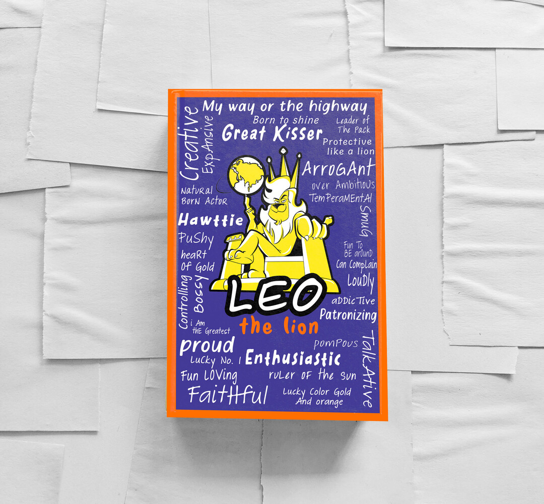 Leo zodiac notebook