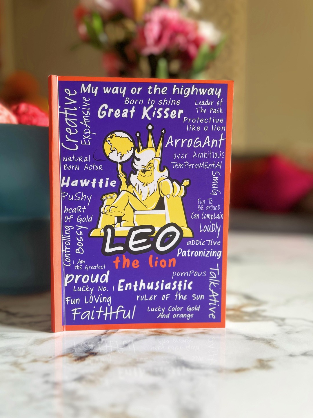 Leo zodiac notebook