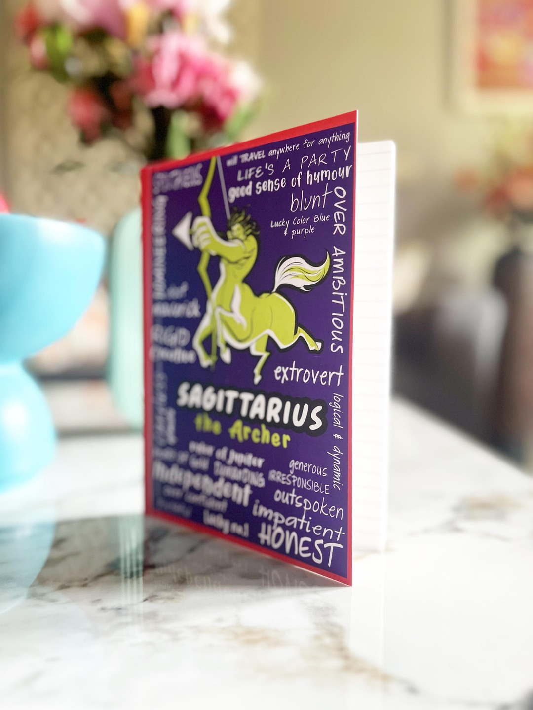 Sagittarius  zodiac notebook