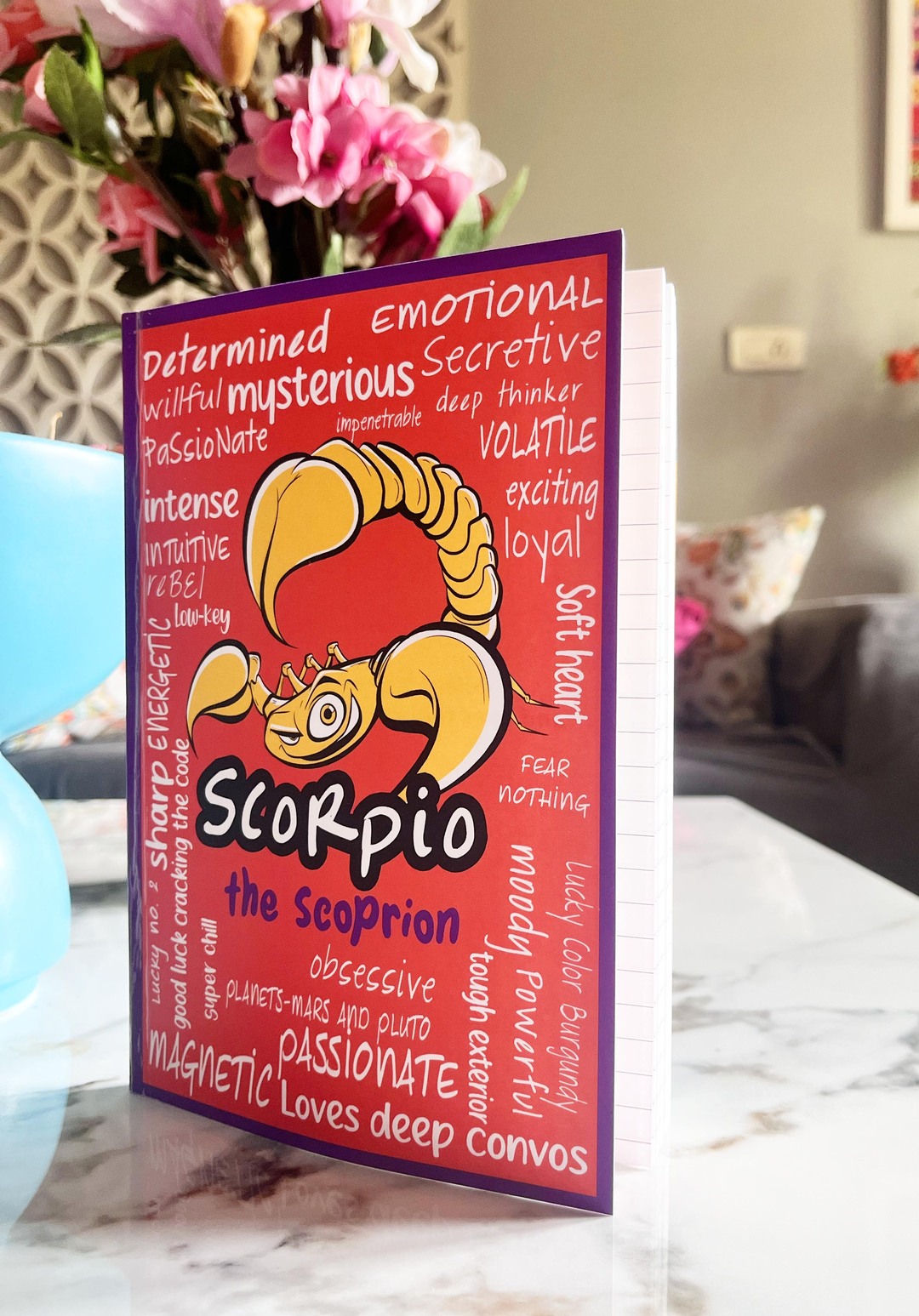 Scorpio zodiac notebook