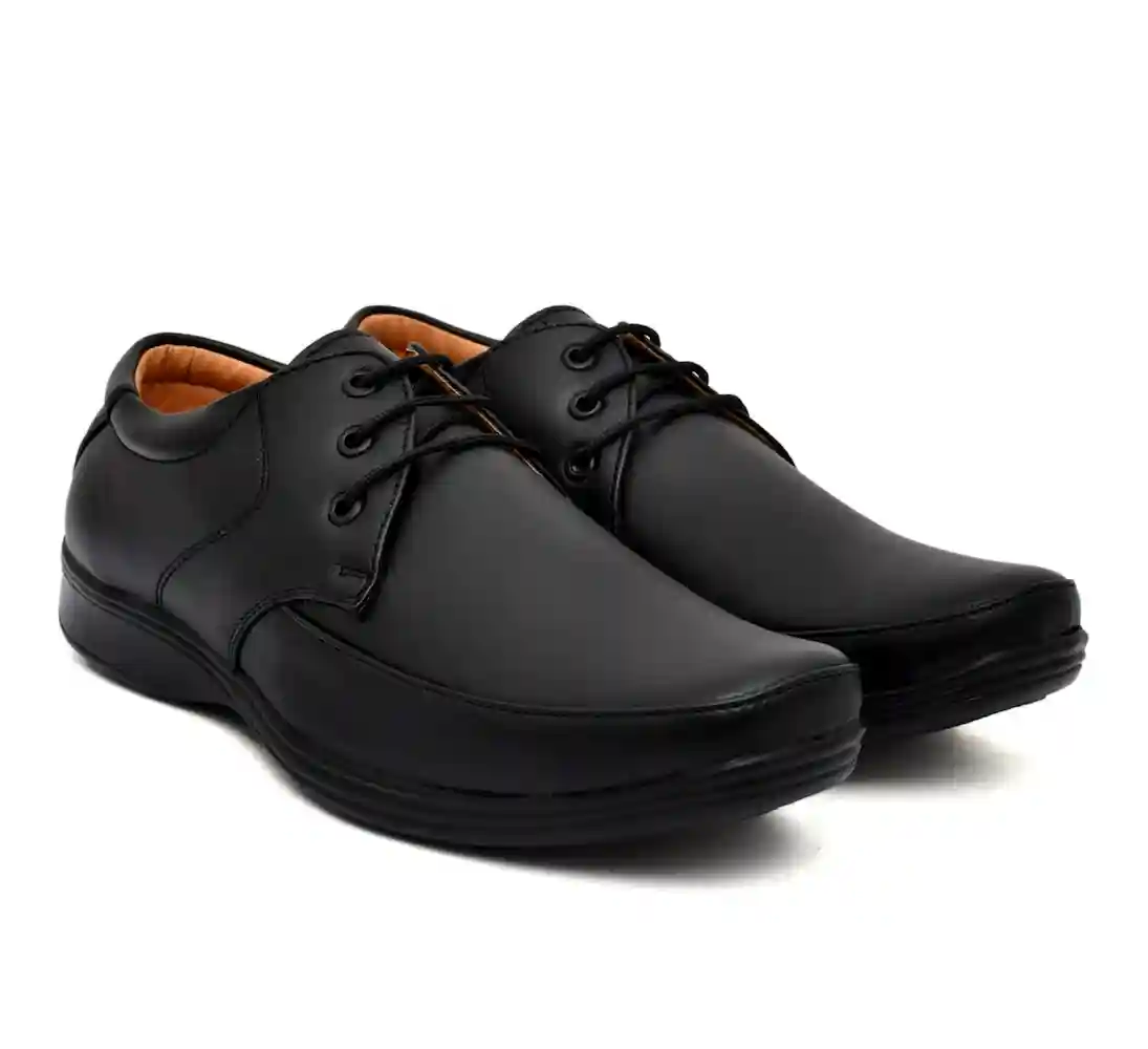 WUGO Fashionable Formal Shoes For Men's & Boys - Black